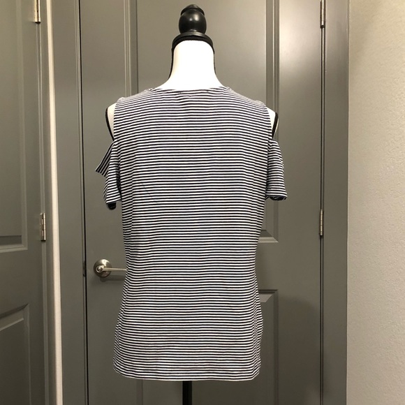 Michael-Michael Kors Cold Shoulder Top - Picture 2 of 3